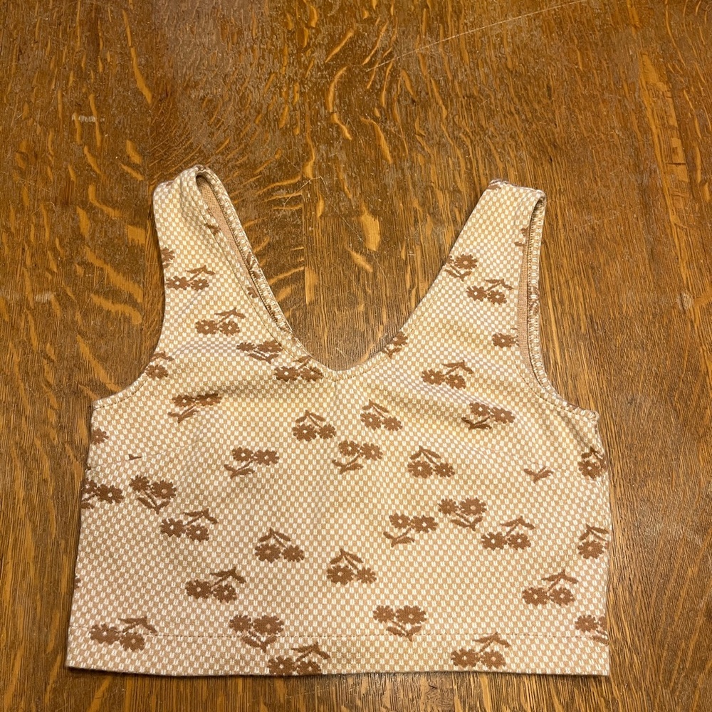 Madewell Crop Tank Top in Geo Daisy
